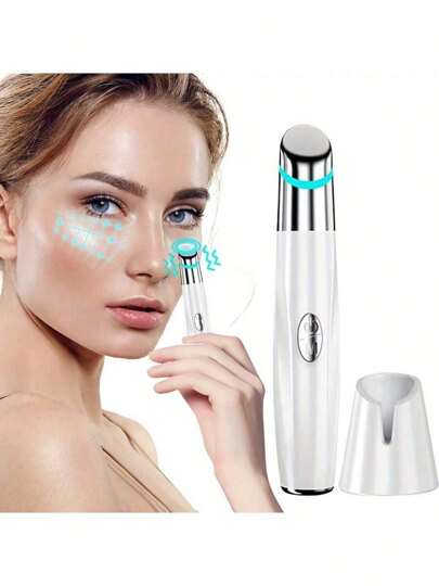 جهاز تجميل العين، قلم تدليك العين، جهاز إدخال الاهتزاز، جهاز تدليك العين، جهاز تدليك للتجميل، بطارية ليثيوم قابلة للشحن 350 مللي أمبير، أداة تدليك العين والوجه