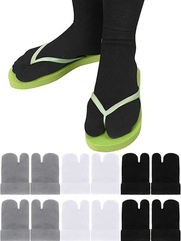 Available In White/Black/Gray, Toe Separator Socks/Fitness Yoga Socks/Corrective Function Socks To Correct Hallux Valgus, Antibacterial Odor Control Mid-Calf Socks, White/Black/Ladies Sports Socks To Prevent Toe Infection, Washable, Material, Ladies Toe Separator Breathable Odor-Resistant Running Socks, Fitness Yoga Socks, Business Socks