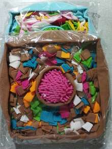 Sniff Mat, Puzzle Pad For Dogs, Enrichment Sniffing Training Game, Boredom Buster Food Dispenser, Interactive Play, All Season