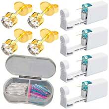 5pcs Ear Piercing Kit With Plastic Earrings For Ear Infection,Disposable Ear Piercing Gun Built-In Earrings Stud - A1 - View 20