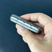 EDC 指尖滑块指尖玩具缓解成人压力金属推拉旋转注意力缺陷多动障碍休闲指尖玩具触觉硬币 - 灰色 - 查看 7