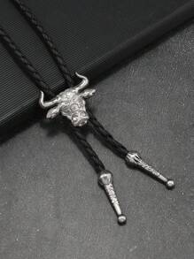 1pc Adjustable Cross Star Necklace, Vintage & Cross Pendant Necklace Jewelry, Suitable For Daily Wear & Gift