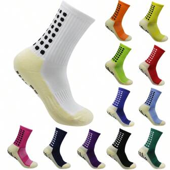 Low Cut Ankle Football Socks, Thick Towel Bottom Anti-Slip Moisture Wicking Sports Socks, Retro 90s Style