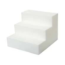 1 pieza Escaleras portátiles antideslizantes para perros pequeños, sofá, cama, adecuadas para mascotas ancianas, peldaños de espuma desmontables y lavables - Gris - Ver 12