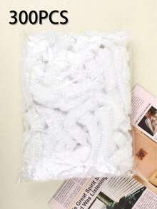 500/300/100pcs Disposable Shower Cap, Plastic Transparent Hair Cap Ladies Waterproof Shower Cap, Hotel Travel Essential Accessories Deep Conditioning Hair Care Cleaning Supplies, Reusable, Women's Plastic Shower Caps Large Shower Caps Elastic Hair Caps Home Hotel Spas And Hair Salons, Household Elastic Waterproof Hair Cover, Hair Dye And Oil Film Hair Care Products, Bath Accessories - Multicolor - View 21