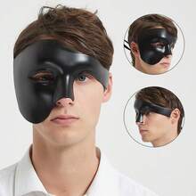 1pc Half Face Vintage Prince Masquerade Mask, Male Mask For Costume Party, Couples Decorative,Halloween Decorative Masks - Multicolor - View 2