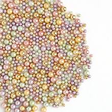 Gold Pearl Sugar Sprinkles - Edible Candy Pearls 130g/4.58 Oz, Mix Size Cake Candy, Decorate Cakes, Cookies, Ice Cream