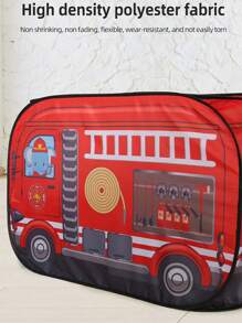 1 pieza Carpa de juego con diseño de coche y animales para bebés, juguete de casa de juegos portátil y plegable sin montaje, diseño ventilado, juguete de cabina de bloques de construcción, regalo de Navidad/Halloween/Acción de Gracias para niños y niñas, incluye carpa (varios estilos disponibles, pelotas no incluidas)