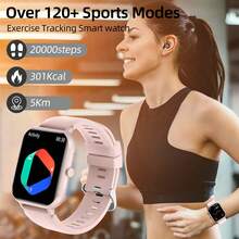 LIFEBEE 男女智能手表，1.83 英寸高清全触摸屏无线通话智能手表（接听/拨打电话），活动追踪器，100 多种运动模式，计步器，消息提醒，运动健身追踪器