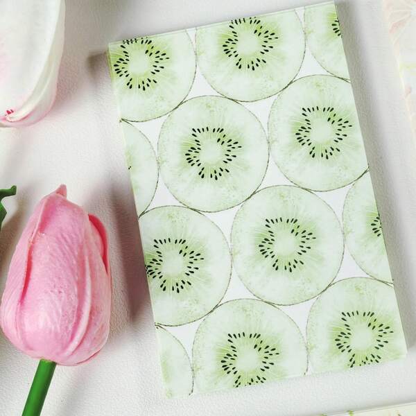 Taccuino stile vintage fatto a mano, taccuino decorativo con elementi di frutta, materiale per scrapbooking