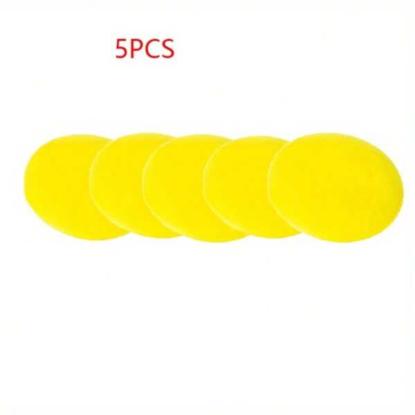 5pcs High Density Foam Sponge, Car Wax & Polish Sponge, High Density Foam Applicator Pad For Detailing And Curing, Car Wash Accessories