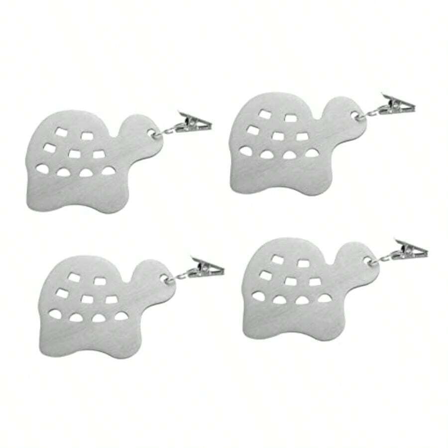 QY PRETYZOOM Stainless Steel Tablecloth Clips Taoge Table Cloth Holders Easy Install Fixator For Indoor Outdoor Use 2216 - as pic - View 1