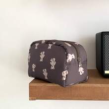 可爱大容量化妆包，便携式手提包，小众设计化妆品收纳包，旅行必备包，适合学校度假度假返校用品洗漱包防水盥洗包
