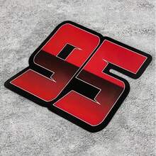 Waterproof And Ultraviolet-Resistant Red Laser Digital Vinyl Stickers, Suitable For Motorcycles, Cars, Guitars - Durable PVC Fuel Tank, Body, Windshield Decals - one-size - View 4