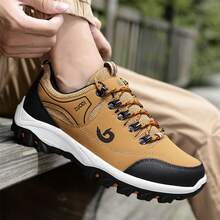 Men's Walking Shoes, Hiking And Running Through Parks, And Going To Shopping Malls Not Far Away Are All Good - Màu Khaki - Xem 4