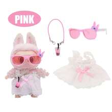 Summer Beach Vacation Set, Paired With Sunglasses And Bubble Tea Cup Accessories, For Labubu, Fashionable Accessories And Peripherals (Excluding Plush Toys, Only Clothes And Glasses Accessories) - Multicolor - View 6