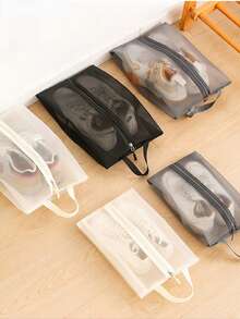 1pc Travel Shoe Storage Bag Hands In Hand To Carry Shoes, Dust-Proof And Mildew Proof Bag, Large Capacity Storage Shoe Bag, Portable Storage Shoe, Dust-Proof