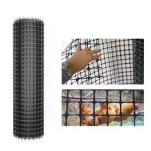 10M Garden Fence Netting Mesh Fence Plastic Black Roll Barrier Net UK NEW - Black - View 3