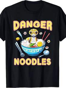 Camiseta de Serpiente para Hombre Linda - Negro - Ver 6
