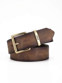 1条男士PU皮腰带，适合休闲、商务、夏季送礼，也适合学校休闲、商务场合、送给男友、丈夫、父亲等男士的礼物，日常佩戴，时尚百搭，适合青少年、户外、度假、运动、旅行、街头、波西米亚风、复古秋季、万圣节等秋冬季配饰，适合青少年、青年、男士，休闲、户外、运动、度假、毕业礼物、生日礼物、日常佩戴。