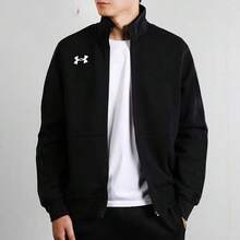 Under Armour Chaqueta de punto, transpirable y cómoda para entrenamiento, fitness y uso casual con cuello alto 21500437-001 - Negro - Ver 2