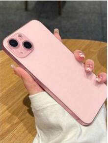1pc Glitter Diamond Apple 15ProMax Lens Film Integrated Compatible With Iphone 11 12 13 14 15 16 Pro Plus Pro Max Mini Mobile Phone Camera 13Pro Protection Ring Frame Cover Tempered Glass Clear Rhinestone Lens Film - Pink - View 2