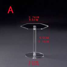 1pc Multipurpose Transparent Acrylic Display Stand, Perfume/Collectibles/Makeup Organizer Rack For Desk - Transparent - Diamond - View 3