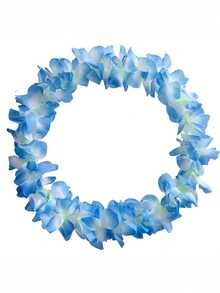 Large Hawaiian Beach Leaf Wreath - Suitable For Summer Parties And Events, Fabric Material, No Power Required - Multicolor - View 2
