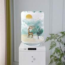 1 pieza Cubierta de tela elástica para dispensador de agua de 5 galones, cubierta universal para contenedor de agua de 18.9L