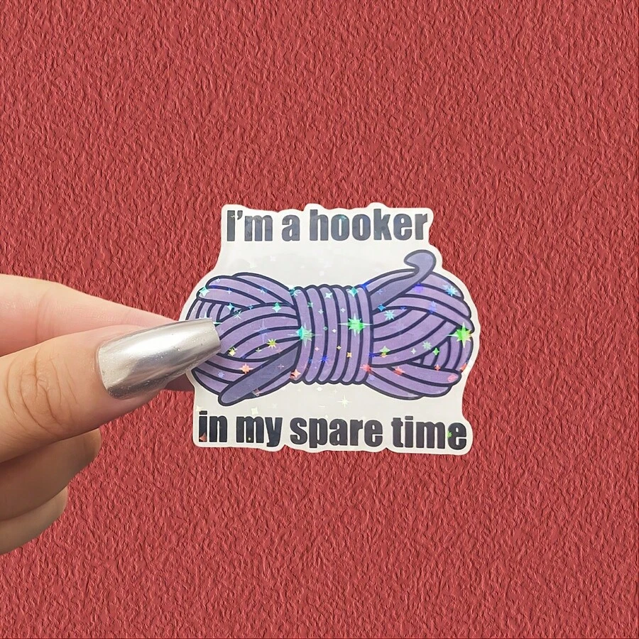 Sono un adesivo divertente e bizzarro per il tempo libero, decalcomania in vinile per agende, diari e laptop, design carino e consapevole per meditazione, appassionati di benessere e amanti dei libri, artistico, affermazione positiva