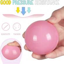 5/10/20/30/100 个球装，适用于球帐篷，彩色塑料球，儿童游戏球，适用于球坑、弹跳屋、儿童泳池和游戏屋，生日派对礼品，颜色和款式随机 - 彩色 - 查看 7