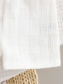 2 件套男婴纹理口袋熊刺绣衬衫和短裤街头时尚儿童套装