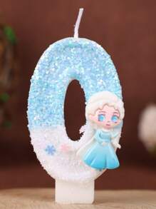 Disney Disney FROZEN ELSA Princess Themed Cute Candle Birthday Cake Decorative Bougie Creative Cartoon Girls Celebration Party Supplies Wholesale