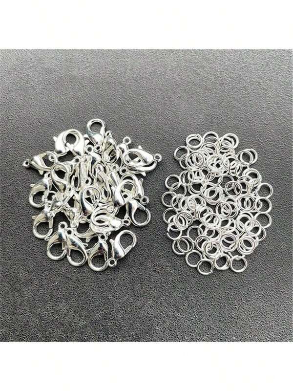 20Pcs/Lot Lobster Clasp 40Pcs/Lot Jump Rings For Bracelet Necklace Chains DIY Jewelry Making Findings Supplies