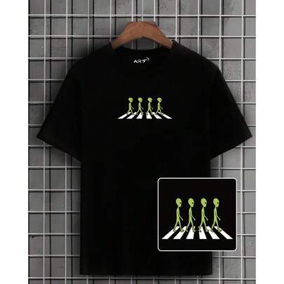 Camiseta Básica Aliens Space Casual Camisa Blusa Unissex Masculino Feminino 100% Algodão Top Premium Streetwear Lançamento Envio Imediato Varias Cores!! Plus Size