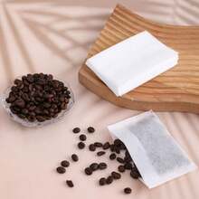 QY 100 Pcs Disposable Tea Bags For Loose Leaf Tea Tea Filter Bags Empty Loose Tea Sachet Bags Spice Bags For Cooking 2.75x4 Inch 2216 - 白色 - 查看 7