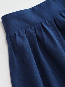 Falda elegante y casual de unicolor, adecuada para citas, uso diario, oficina, sesiones de fotos, primavera/verano