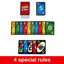 Mattel UNO - Classic Colour & Number Matching Card Game - 112 Cards - Customizable & Erasable Wild - Special Action Cards Included - Gift For Kids 7+ - W2085+HWV18 - View 3