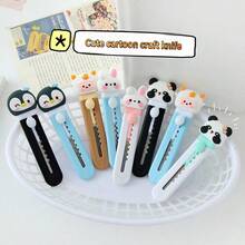 1PCS  Utility Knife, Cute Cartoon Bear Paper Cutter, Office Handcraft Box Opening Knife, Package Knife - ngẫu nhiên - Xem 3