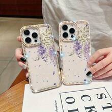 Funda para teléfono 1PC Teléfono Bling de Doble Cara, Parte Trasera Dura Suave a Prueba de Golpes, Multicapa, TPU + PC, Compatible con 16/15/14/13/12/11 Pro/Plus - transparente - Ver 3