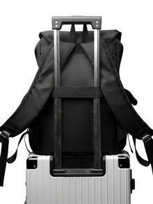 时尚多口袋背包，休闲通勤笔记本电脑包，大容量，防水，轻便，适合校园、商务、户外、运动、徒步旅行，尼龙包