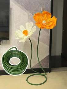 1 Stück künstliche Topiary Blumen dekorative Modellrohre, PVC Aluminium Kunststoff flexible Schläuche für DIY Partydekorationen, Geburtstag, Weihnachten, Hochzeit, ohne Stromversorgung, verschiedene Pflanzen, Neujahr Anlass, Kunststoffmaterial