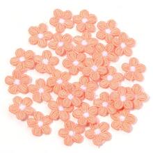 30 件/包 5 瓣迷你花朵刺绣布贴，彩色花卉缝纫装饰贴，适用于 DIY 服装、裤子、袜子、鞋子、帽子和织物修补