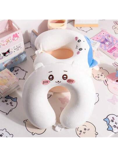 Chiikawa Usagi Hachiware Series Shaped Kussen Com Tafel Memory Foam Nap Schattige Cartoon Office Travel Neck Support view 3