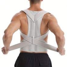 1 Đai chỉnh tư thế lưng có thể điều chỉnh màu xám dành cho nam và nữ - Đai hỗ trợ lưng bằng Neoprene và Polyester, có thể giặt bằng tay, giảm đau lưng và cải thiện tư thế, thiết kế thời trang, quà tặng hoàn hảo cho Halloween, Ngày lễ tình nhân, Lễ Phục sinh, Ngày của Mẹ và Ngày Độc lập, Đai chỉnh tư thế lưng - Nhiều màu - Xem 1
