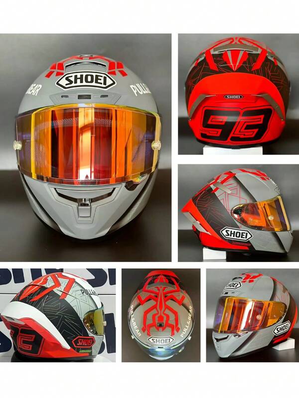 SHOEI neuestes 2025 Modell #93 Marquez Integralhelm, Motorradhelm in Mode, bequem zu tragen, detaillierte Verarbeitung, exquisite Grafiken