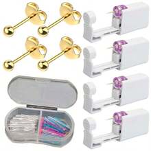 5pcs Ear Piercing Kit With Plastic Earrings For Ear Infection,Disposable Ear Piercing Gun Built-In Earrings Stud - A1 - View 21