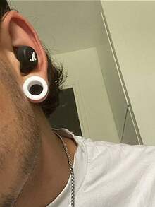 2 szt. elastycznych silikonowych tuneli do uszu, zatyczek do uszu, kolczyków ekspanderów do rozszerzania uszu, biżuterii do ciała 3-20 mm