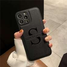 Ốp điện thoại khắc tên cá nhân theo yêu cầu, tương thích với iPhone Mini, chất liệu da PU cao cấp Hàn Quốc, in 3D chữ cái đầu tên, dành cho người yêu, bạn bè, gia đình, bản thân. Tương thích với Samsung Galaxy, Redmi, Poco, phụ kiện điện thoại, xu hướng theo mùa, ốp điện thoại cá nhân hóa thời trang, dành cho gia đình, bạn bè, ông bà, người yêu, kỷ niệm, sinh nhật, phiên bản quốc tế, không phải phiên bản nội địa. - màu đen - Xem 3