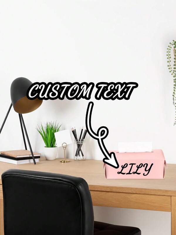 Personalized Custom Colorful Luxury PU Leather Tissue Box, Creative Home Living Room INS Style, Minimalist White Car Tissue Box, Modern Minimalist Living Room Tissue Box, Suitable For Living Room, Dining Table, Bathroom, Elegant Tissue Holder With Dust Cover, Multifunctional Car Accessory